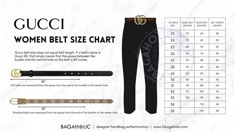 Gucci belt size guide